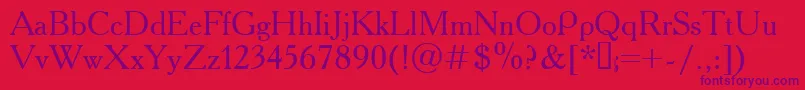 Academy.Kz Font – Purple Fonts on Red Background