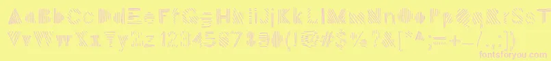 Sion Font – Pink Fonts on Yellow Background