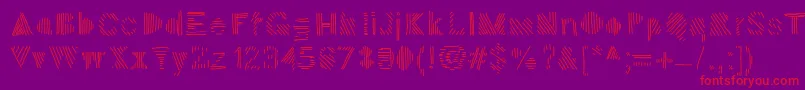 Sion Font – Red Fonts on Purple Background