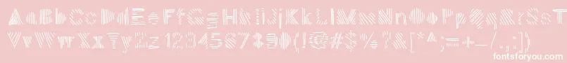 Sion Font – White Fonts on Pink Background