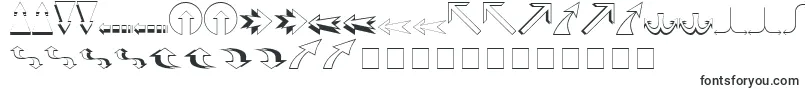 Шрифт CarrArrowsOutline – фризские шрифты