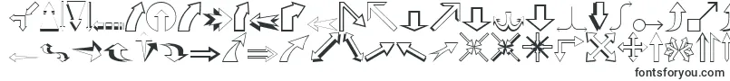 CarrArrowsOutline Font – Fonts for Discord