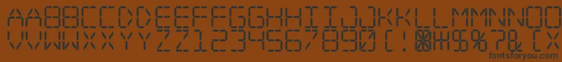 Шрифт Digitaldream – чёрные шрифты на коричневом фоне