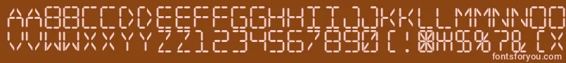 Шрифт Digitaldream – розовые шрифты на коричневом фоне