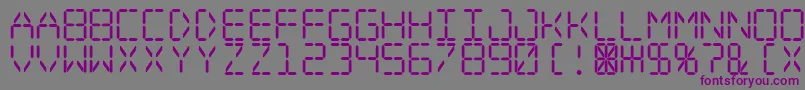 Digitaldream Font – Purple Fonts on Gray Background