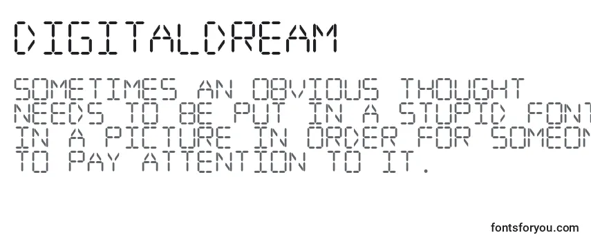Обзор шрифта Digitaldream