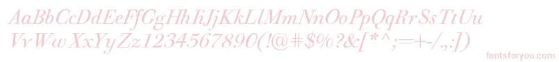 PfbodonitextItalic Font – Pink Fonts