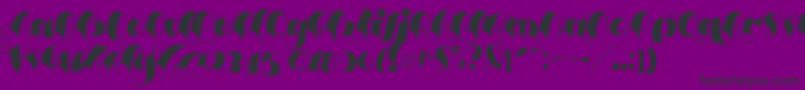 Espesorolas3-Schriftart – Schwarze Schriften auf violettem Hintergrund