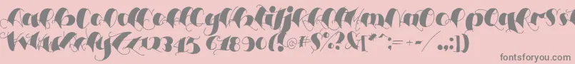 Espesorolas3-Schriftart – Graue Schriften auf rosa Hintergrund