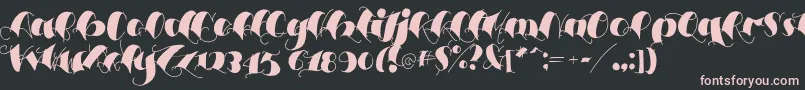 Espesorolas3 Font – Pink Fonts on Black Background