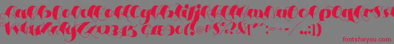 Espesorolas3 Font – Red Fonts on Gray Background