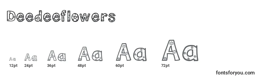 Deedeeflowers Font Sizes
