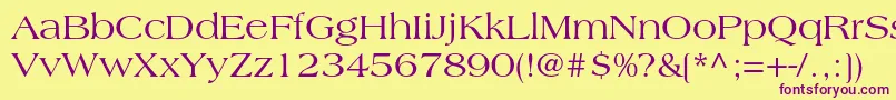 More about Americanastd Font Americanastd Font – Purple Fonts on Yellow Background