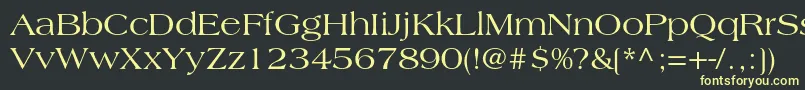 Americanastd Font – Yellow Fonts on Black Background