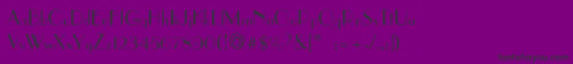 AsianartThin Font – Black Fonts on Purple Background