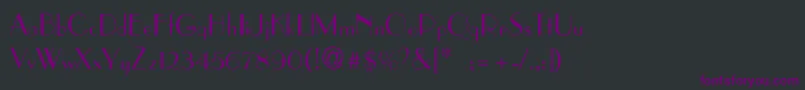 AsianartThin Font – Purple Fonts on Black Background