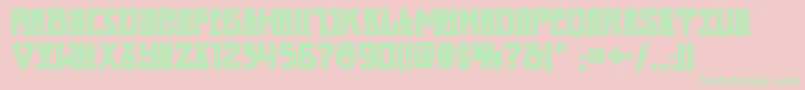 Darmstadtartsnf Font – Green Fonts on Pink Background