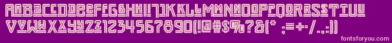 Darmstadtartsnf Font – Pink Fonts on Purple Background