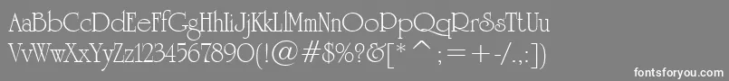 StHoneymoon Font – White Fonts on Gray Background