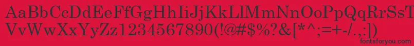 Schlbk Font – Black Fonts on Red Background