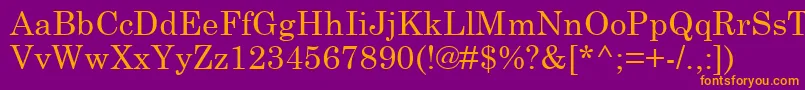 Schlbk Font – Orange Fonts on Purple Background