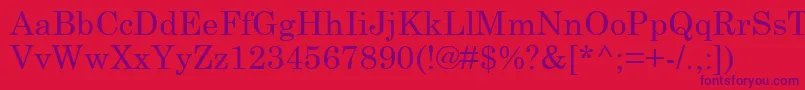 Schlbk Font – Purple Fonts on Red Background