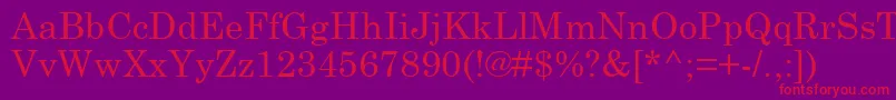Schlbk Font – Red Fonts on Purple Background