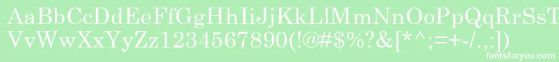 Schlbk Font – White Fonts on Green Background