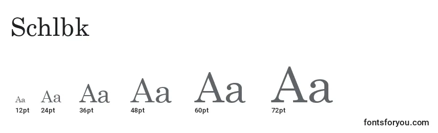 Schlbk Font Sizes