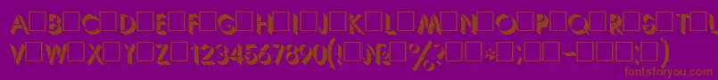 Umbr Font – Brown Fonts on Purple Background