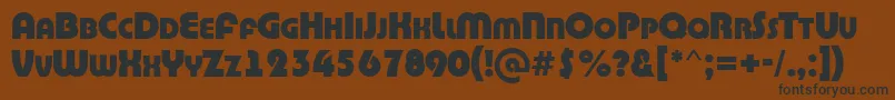 ABighaustitulExtrabold Font – Black Fonts on Brown Background