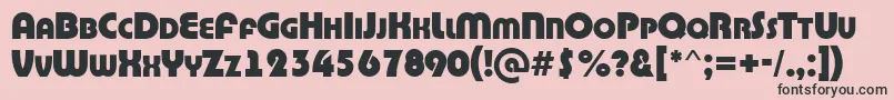 ABighaustitulExtrabold Font – Black Fonts on Pink Background
