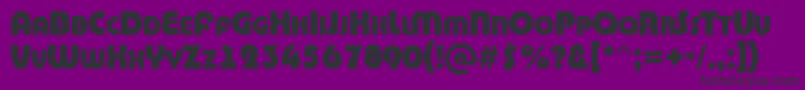 ABighaustitulExtrabold Font – Black Fonts on Purple Background