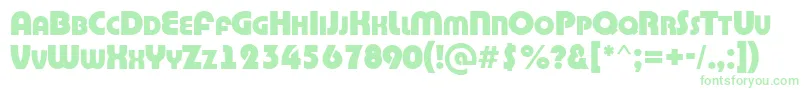 ABighaustitulExtrabold Font – Green Fonts on White Background