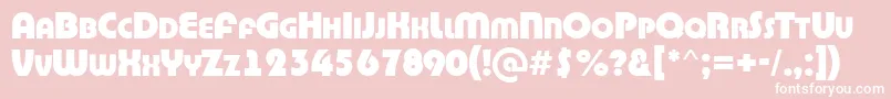 ABighaustitulExtrabold Font – White Fonts on Pink Background