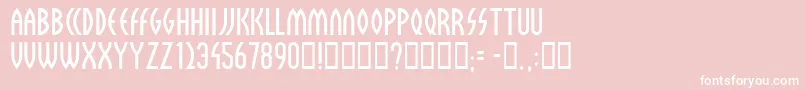 Sulphur Font – White Fonts on Pink Background