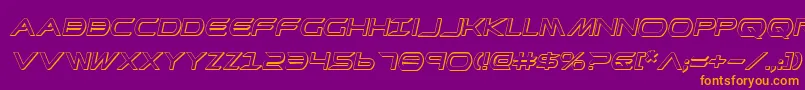 PrometheanShadowItalic Font – Orange Fonts on Purple Background