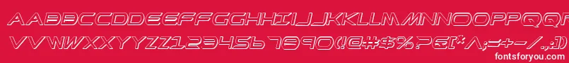 PrometheanShadowItalic Font – White Fonts on Red Background