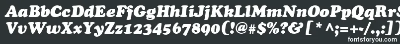 Czcionka CooperItalic – białe czcionki