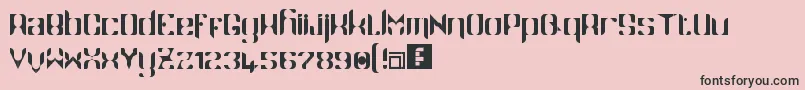 Namaskar Font – Black Fonts on Pink Background