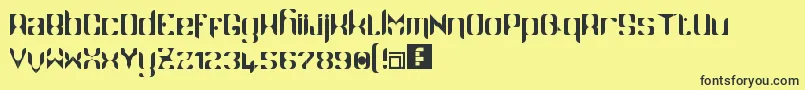 Namaskar Font – Black Fonts on Yellow Background