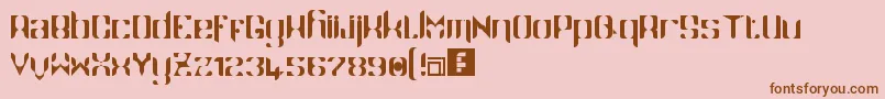 Namaskar Font – Brown Fonts on Pink Background