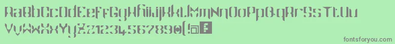 Namaskar Font – Gray Fonts on Green Background