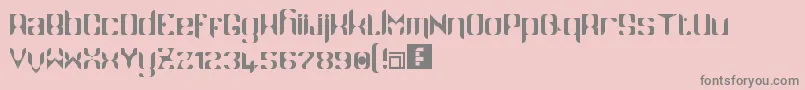 Namaskar Font – Gray Fonts on Pink Background