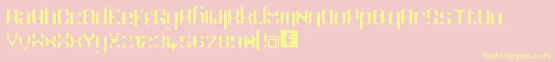 Namaskar Font – Yellow Fonts on Pink Background