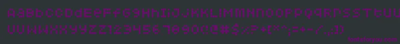 Squarodynamic06 Font – Purple Fonts on Black Background