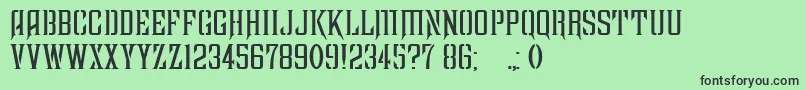 FarquharsonRegular Font – Black Fonts on Green Background