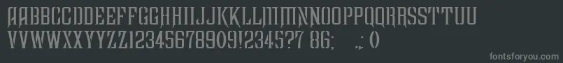 FarquharsonRegular Font – Gray Fonts on Black Background