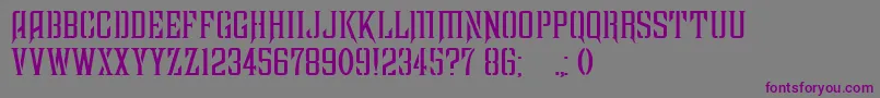 FarquharsonRegular Font – Purple Fonts on Gray Background