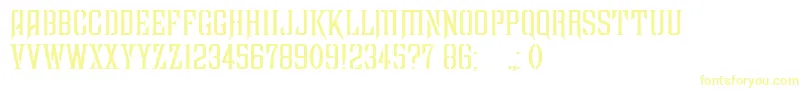 FarquharsonRegular Font – Yellow Fonts on White Background
